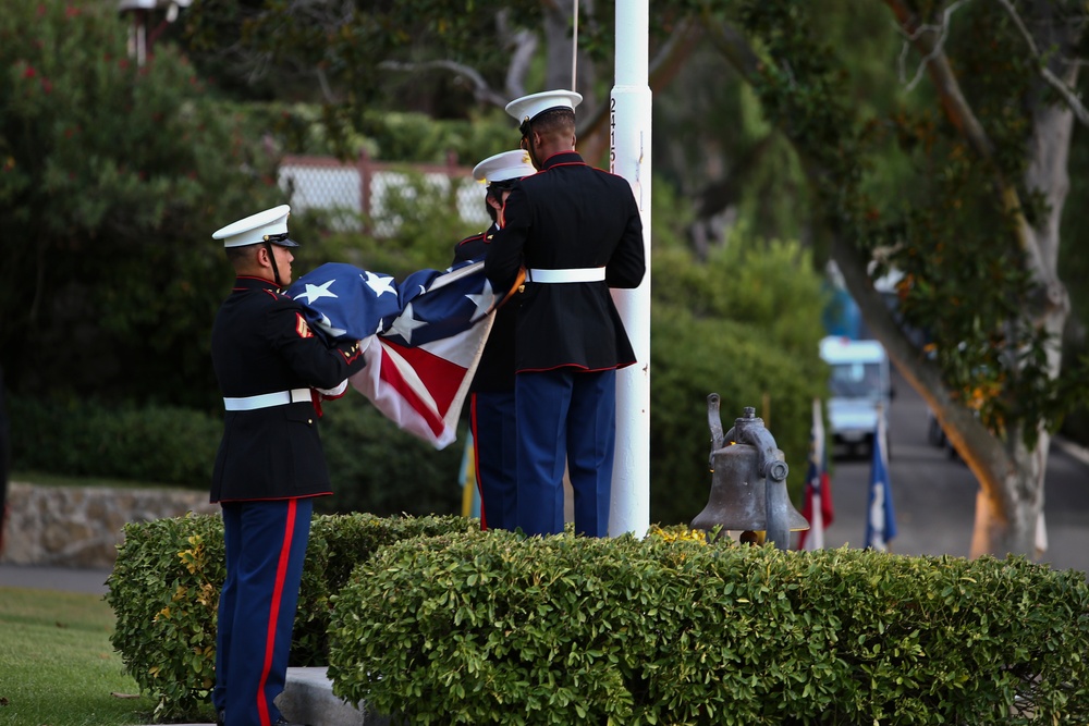 Evening Colors Ceremony