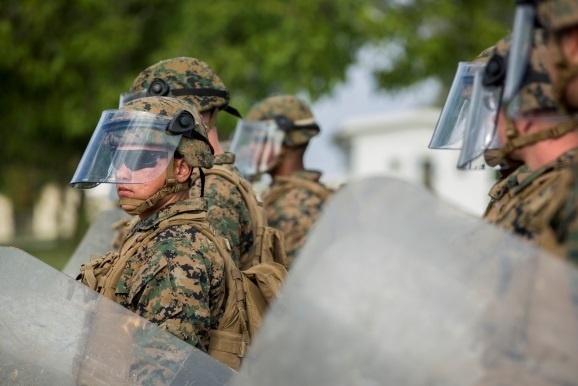 BSRF Marines employ non-lethal capabilities