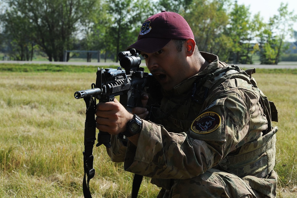 91st Security Forces Group Global Strike Challenge team prepares for the challenge