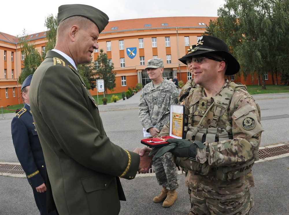 Prague distinguished visitors ceremony