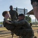 US Marines with SPMAGTF-SC take part in a MCMAP brown belt course