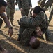 US Marines with SPMAGTF-SC take part in a MCMAP brown belt course