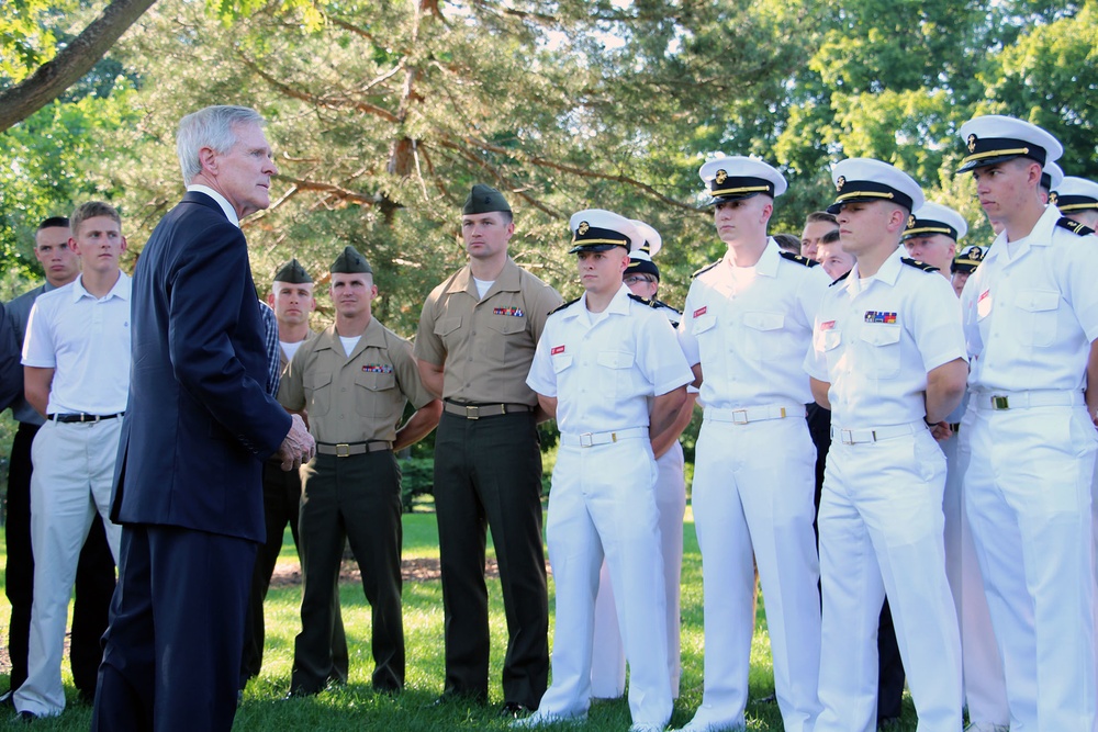 ISU NROTC welcomes SECNAV ISU NROTC welcomes SECNAV