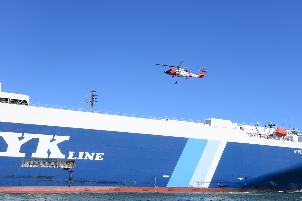 Coast Guard security boarding of vessel