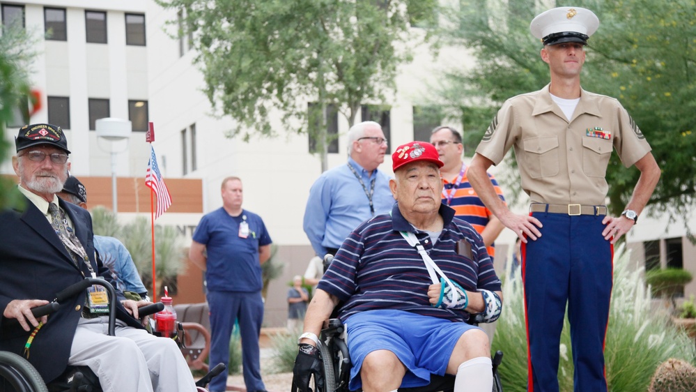 Marines pay visit to Phoenix VA Hospital