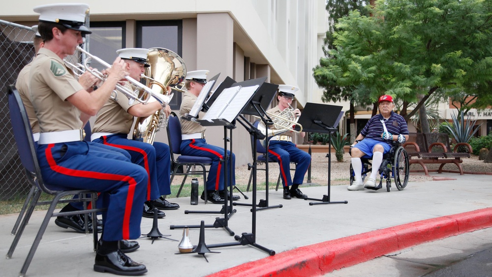 Marines pay visit to Phoenix VA Hospital