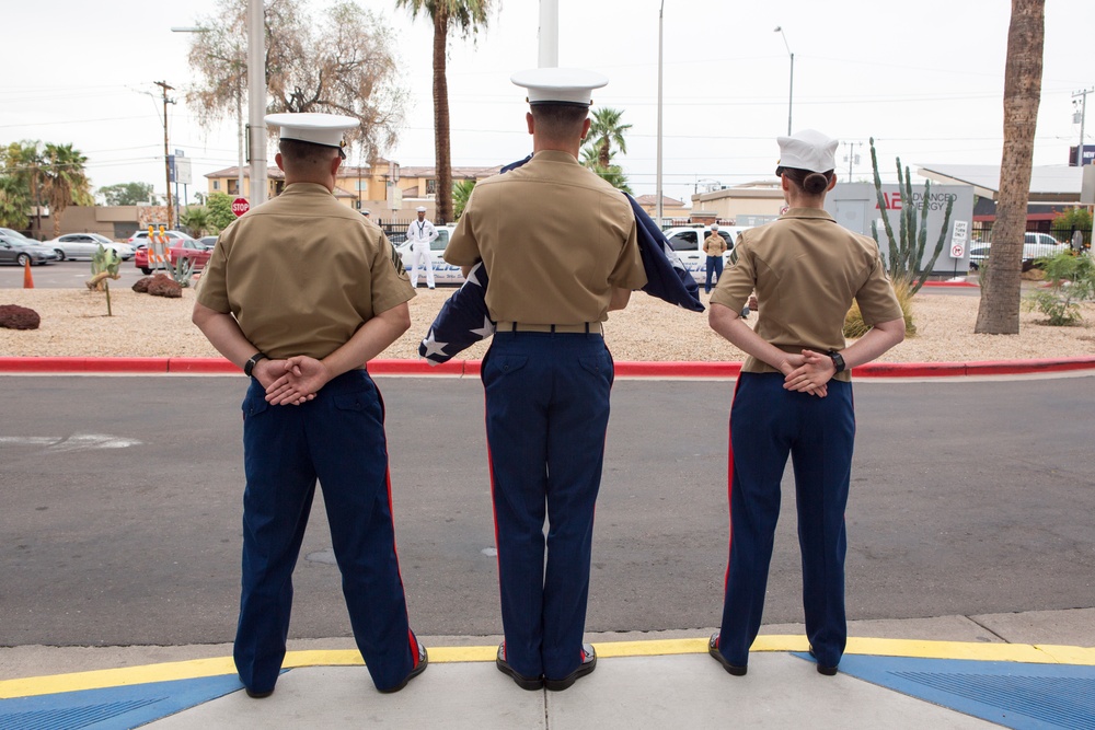 Marines visit Phoenix VA Hospital