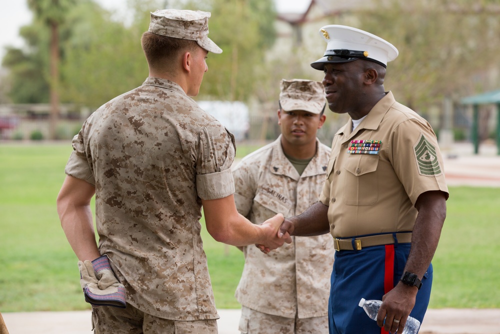 Marines help clean and restore Phoenix park