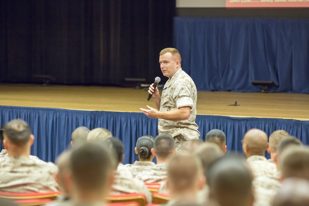 Marines begin Labor Day weekend with a stand down for safety