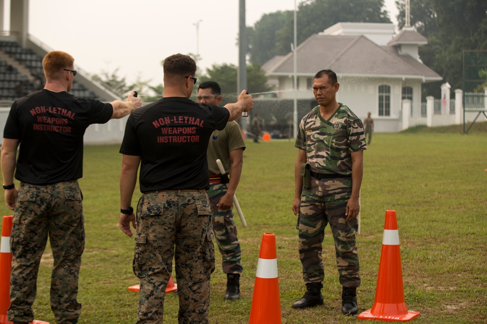 Malaysian Armed Forces get exposed to OC Spray