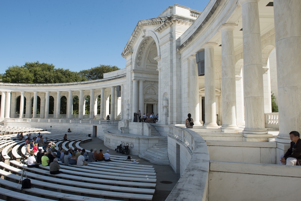 The 13th Armored Division holds ceremony at Memorial Amphitheater in Arlington National Cemetery