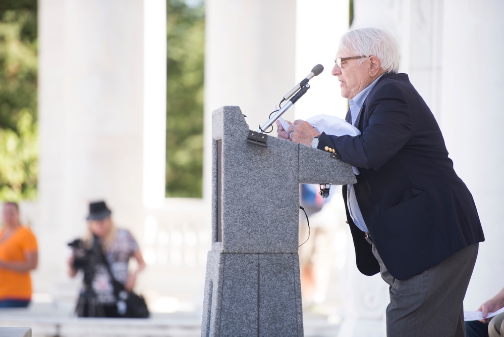 The 13th Armored Division holds ceremony at Memorial Amphitheater in Arlington National Cemetery