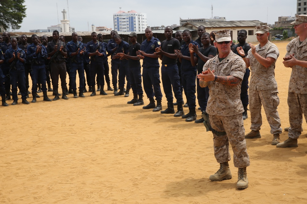 Pause in training: Benin, U.S. remember 9/11