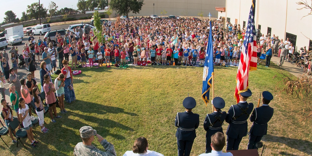 Travis students honor the fallen, Freedom Walk Sept. 11, 2015