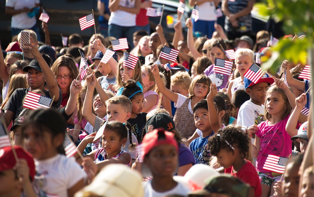Travis students honor the fallen, Freedom Walk Sept. 11, 2015