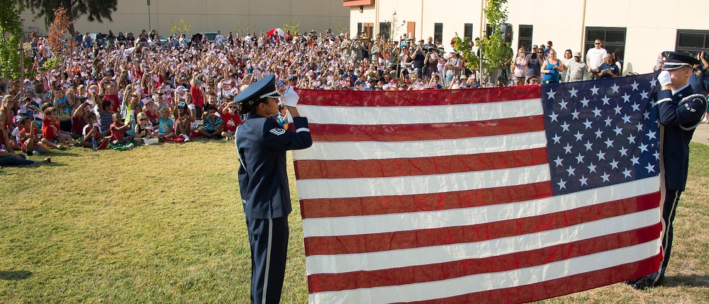 Travis students honor the fallen, Freedom Walk Sept. 11, 2015