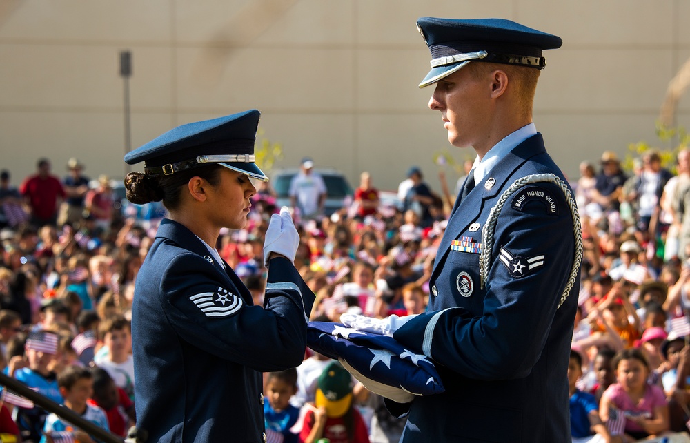 Travis students honor the fallen, Freedom Walk Sept. 11, 2015