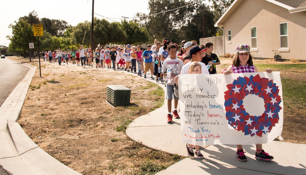 Travis students honor the fallen, Freedom Walk Sept. 11, 2015