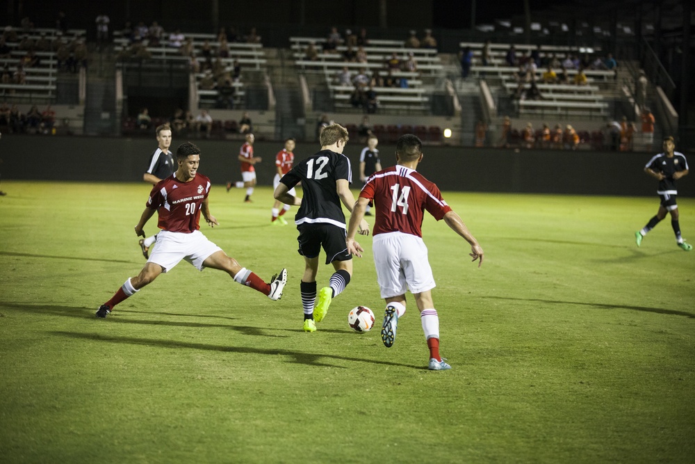 Marine Soccer Team takes on the Arizona State University