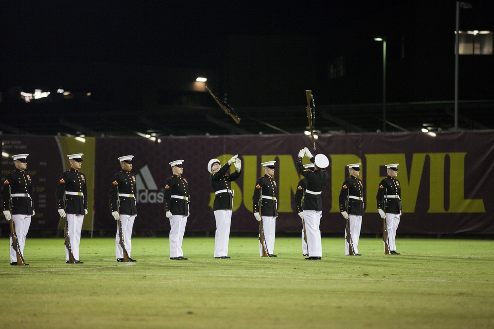 Marine Soccer Team takes on the Arizona State University