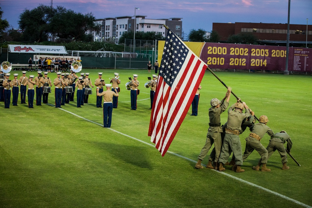 Marine Soccer Team takes on the Arizona State University