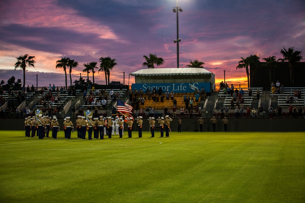 Marine Soccer Team takes on the Arizona State University