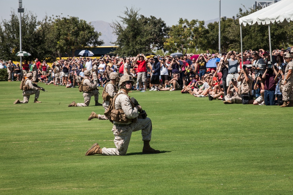 U.S. Marines perform a MAGTF demo