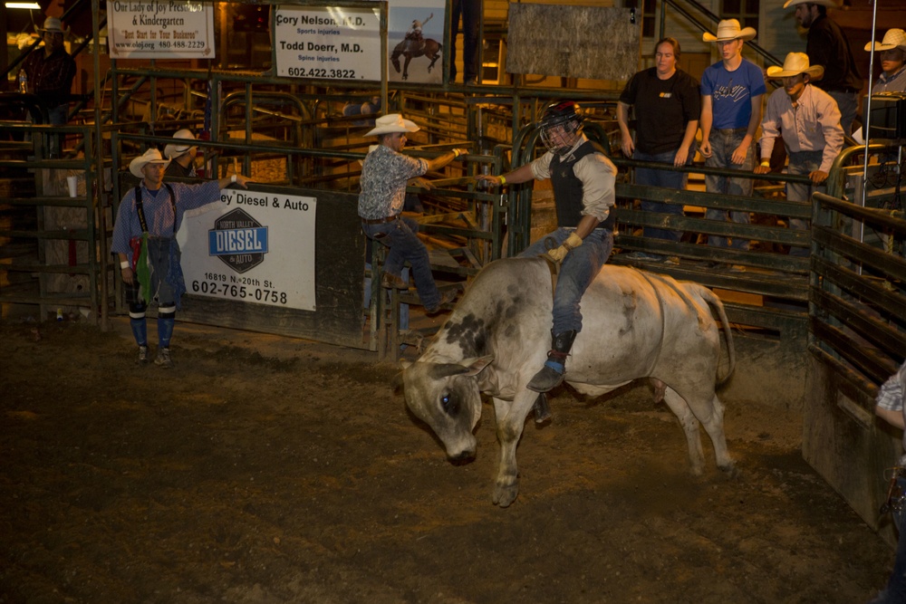 Marines attend rodeo during Marine Week Phoenix