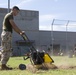 Marines participate in a community service project at David Crockett Elementary School