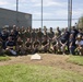 Marines participate in a community service project at David Crockett Elementary School