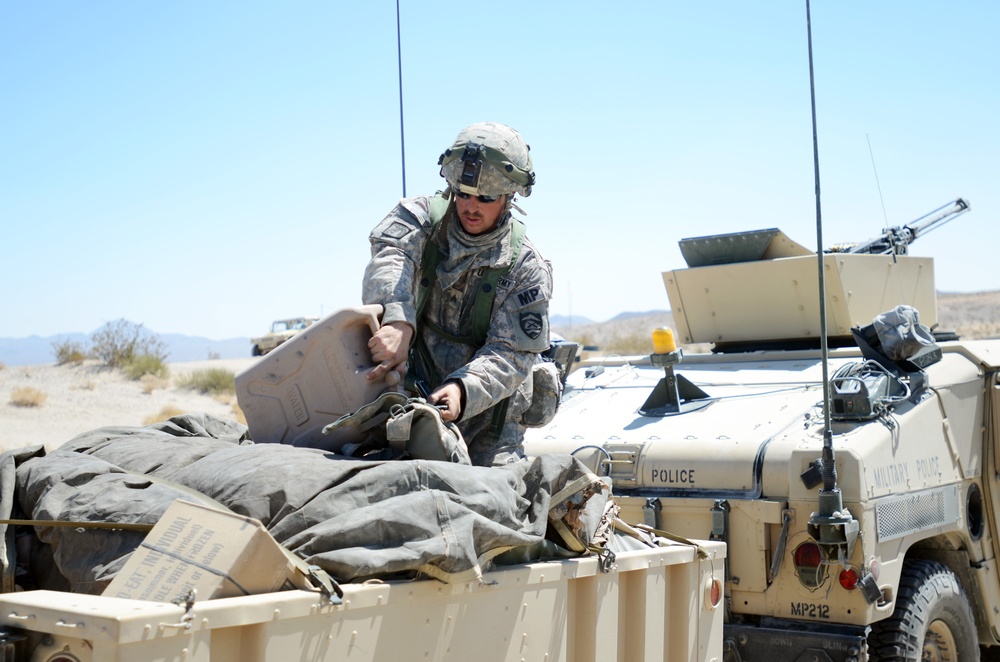Oregon National Guard Military Police prep for training mission at the National Training Center, Fort Irwin, California