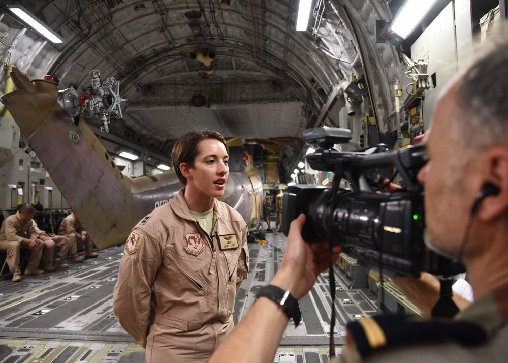 First time French Puma transport on US C-17