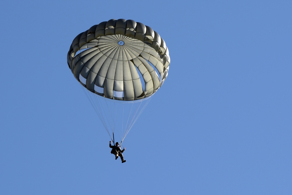Special Forces parachute jump in Germany