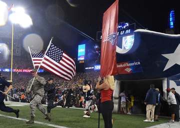 New England Patriots pre-game flag ceremony