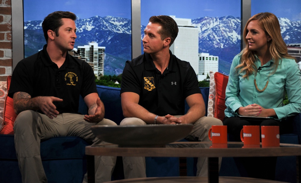 Leap Frogs on local TV for Salt Lake City Navy Week