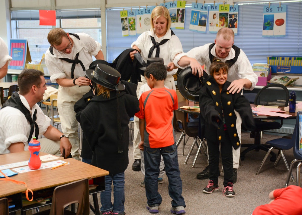 Class presentation during Salt Lake City Navy Week
