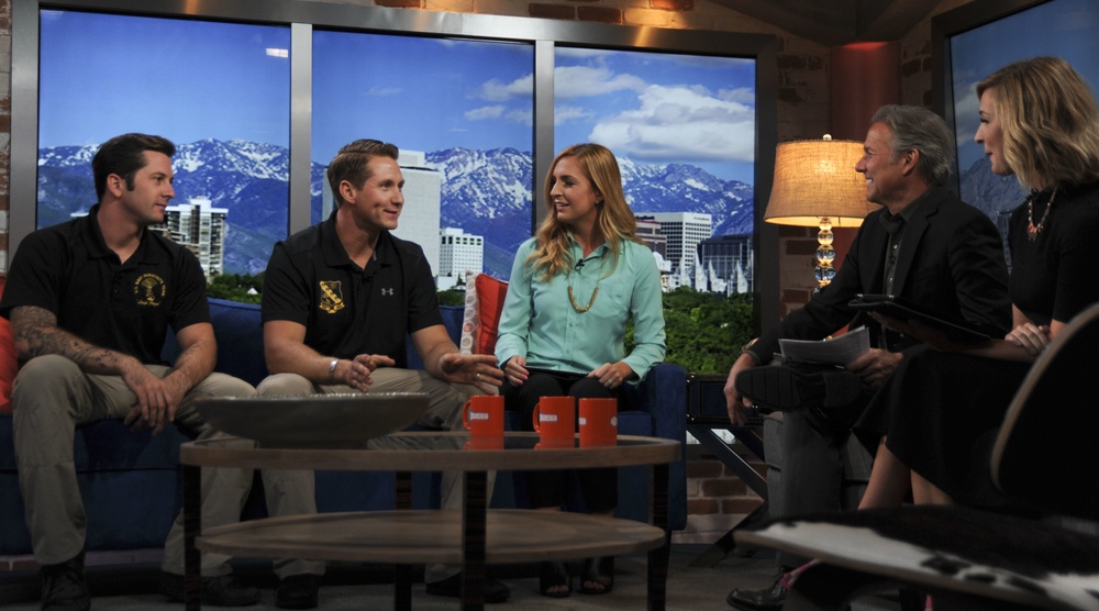 Leap Frogs on local TV for Salt Lake City Navy Week