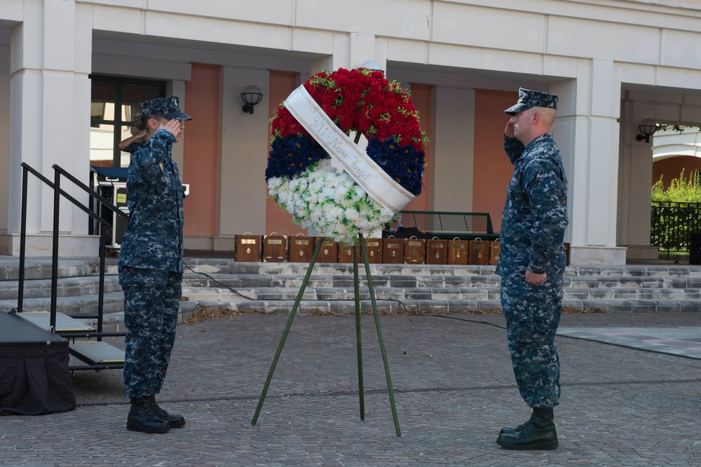 9/11 memorial ceremony at NSA Naples