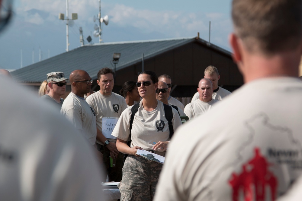 Camp Bondsteel community walks for suicide awareness