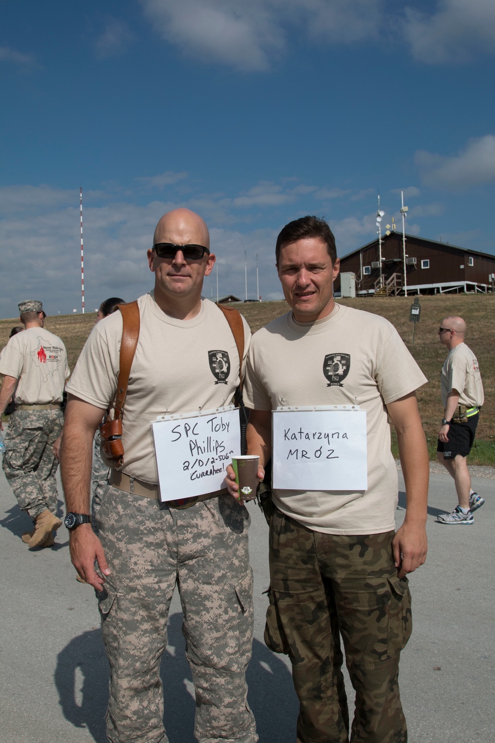 Camp Bondsteel community walks for suicide awareness