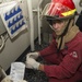 Damage control drill aboard USS Carney