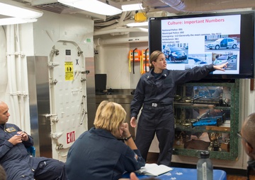Cultural relations and language training aboard USS Carney