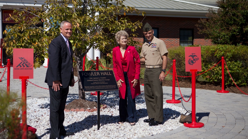 Marine Corps Marathon founder honored with building dedication