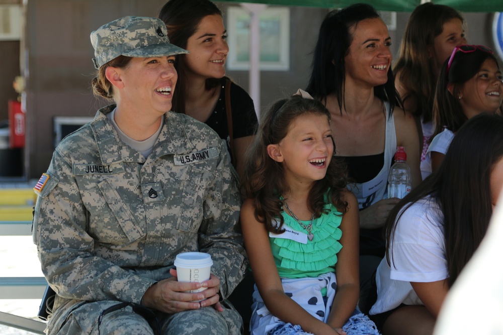 US troops open Camp Bondsteel to Kosovo students for a day