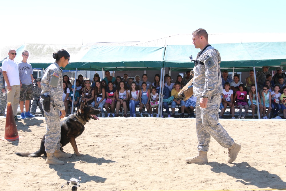 US troops open Camp Bondsteel to Kosovo students for a day