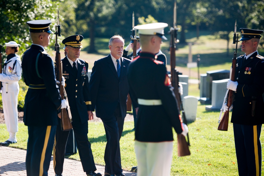 US Army MDW conducts ceremony at grave of President William H. Taft in ANC to celebrate his 158th birthday