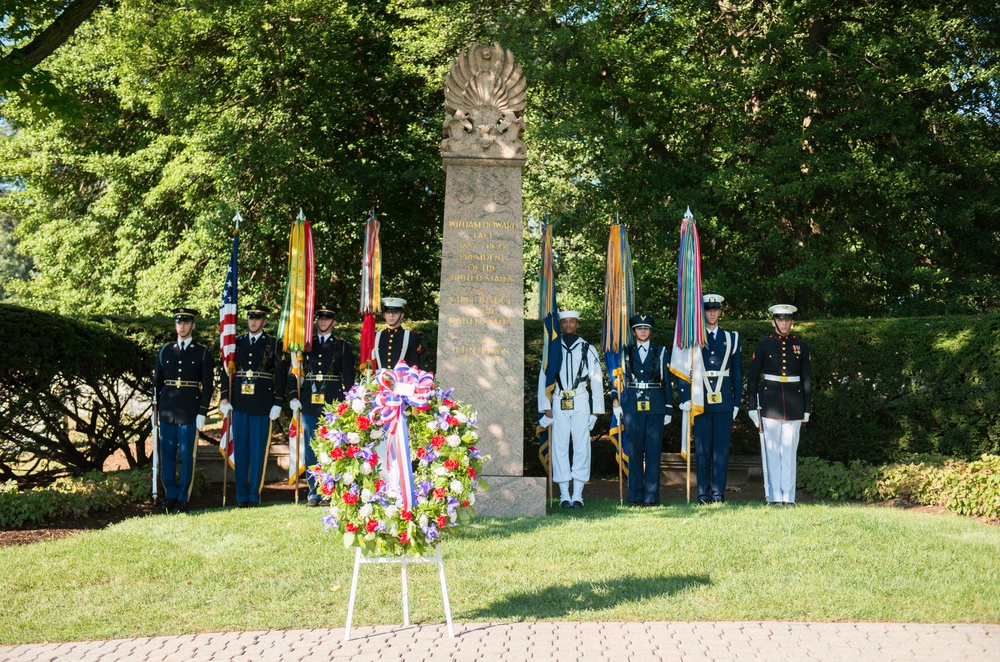 US Army MDW conducts ceremony at grave of President William H. Taft in ANC to celebrate his 158th birthday