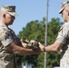 26th Marine Expeditionary Unit Post and Relief Ceremony for Sgt. Maj. Schmitt and Sgt. Maj. Scheuer
