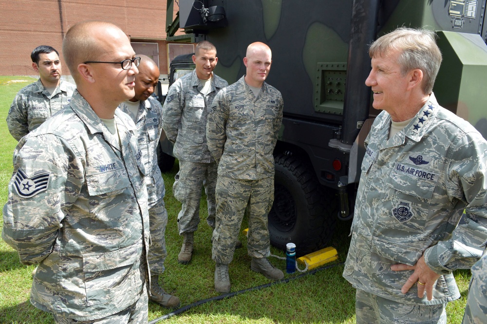 COMACC visits battlefield Airmen at Pope AAF