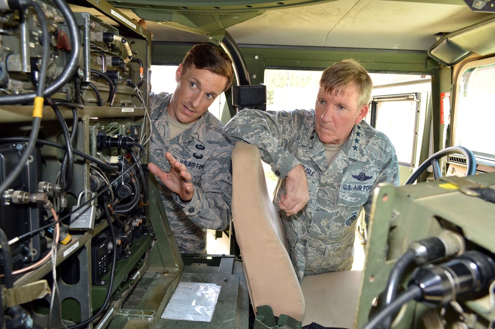 COMACC visits battlefield Airmen at Pope AAF